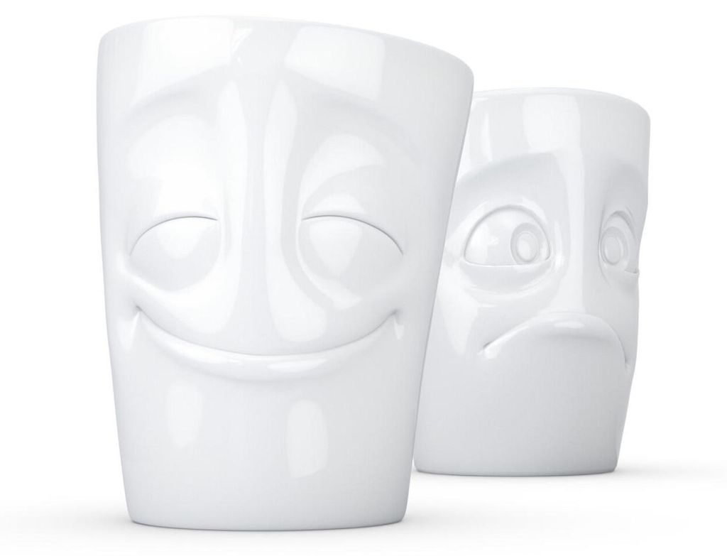 Fiftyeight Becher Set Nr. 2 vergnügt + verdutzt  350 ml Produktbild 