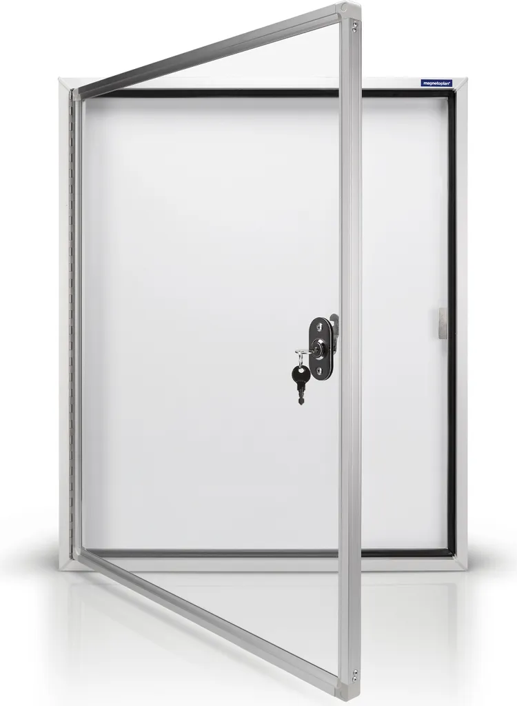 Vitrine d'affichage magnétique étanche avec cadre aluminium 4 x A4 - 5