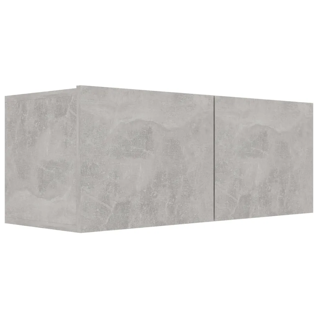 Mobile Porta TV Grigio Cemento 80x30x30 cm | Legno Multistrato Robusto