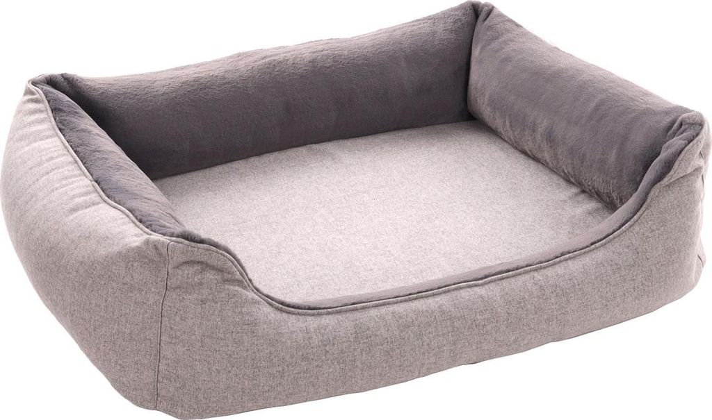 Flamingo Hundekorb Esmo rechteckig grau, Maße: 100 x 80 x 25 cm