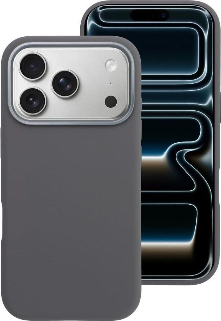 Case passend für iPhone 17 PRO Forcell F-Protect Frame Premium kompatibel mit Magsafe gray