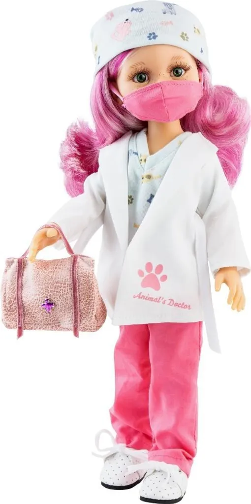 Poupée Esme Vétérinaire 32 cm parfumée à la vanille - Qualité Espagne