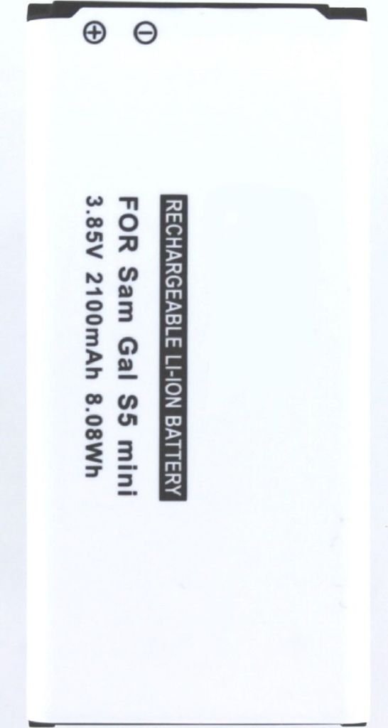 Akku für Samsung Galaxy S5 Mini Li-Ion 3,8 Volt 1900 mAh schwarz.