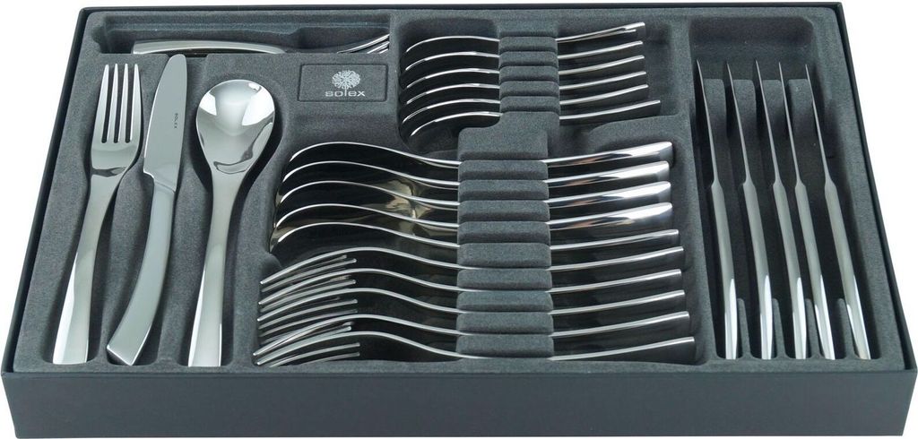 Solex Sophia Besteckset 30 teilig in einer Besteckbox für 6 Personen