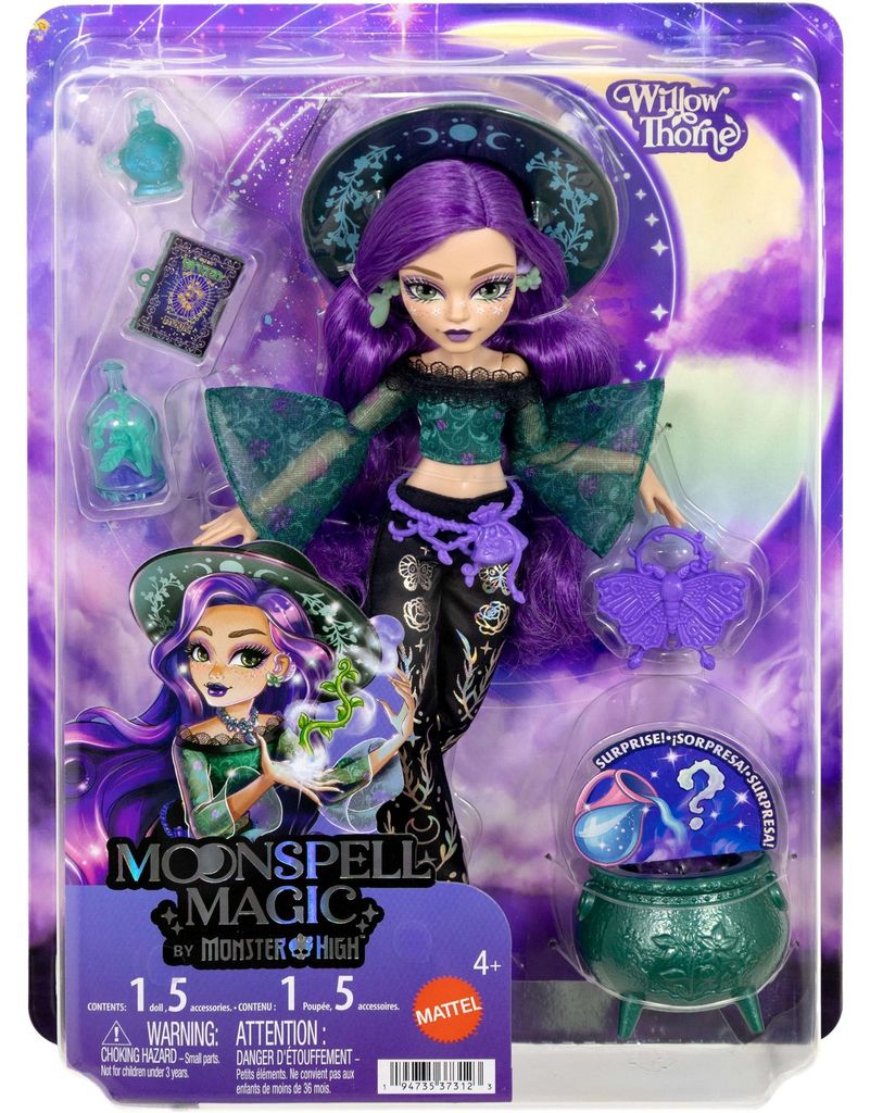 Monster High Moonspell Magic by Willow Thorne-Modepuppe, Produktbild 