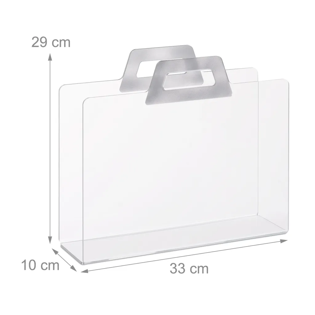 Range-revues transparent acrylique : l'accessoire déco salon indispensable