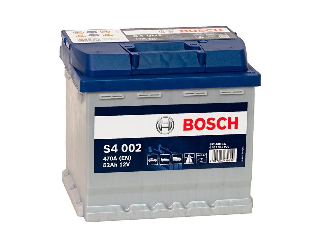 Bosch S4002, AGM (Absorbed Glass Mat), 52 Ah, 12 V, 470 A, Zdjęcie produktu 