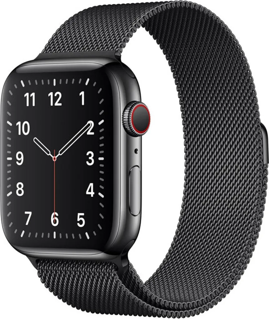 Cinturino Puro Apple Watch 41mm 40mm 38mm Milanese Nero Acciaio