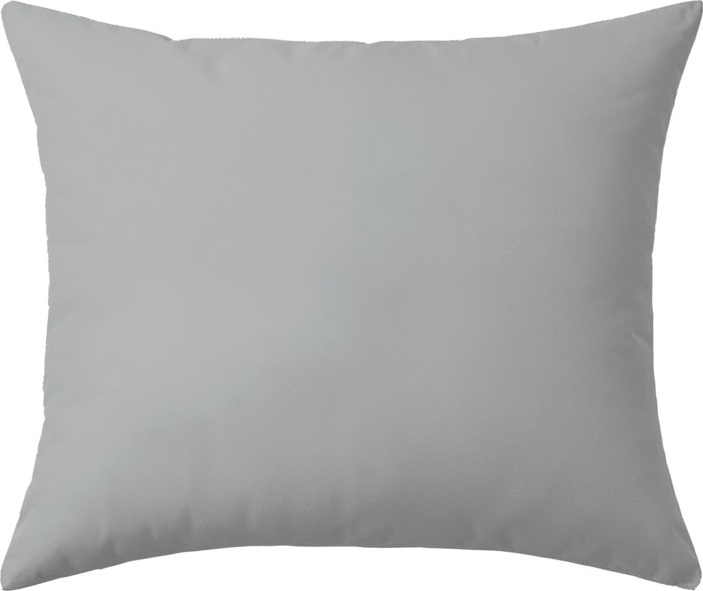Satin Kissenbezug 100% Baumwolle 40X60 Grau