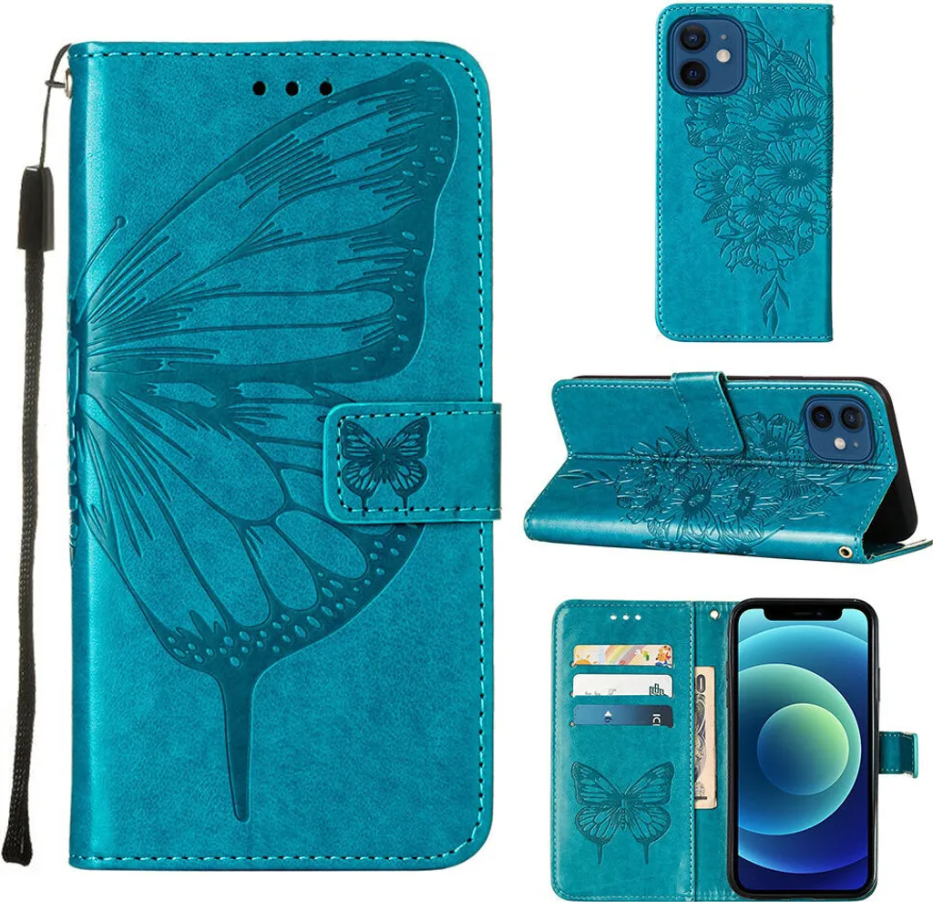 Custodia Flip Per IPhone 13 Mini In Pelle PU Con Portafoglio, Supporto E Chiusura Magnetica - Colore Caffè - 2
