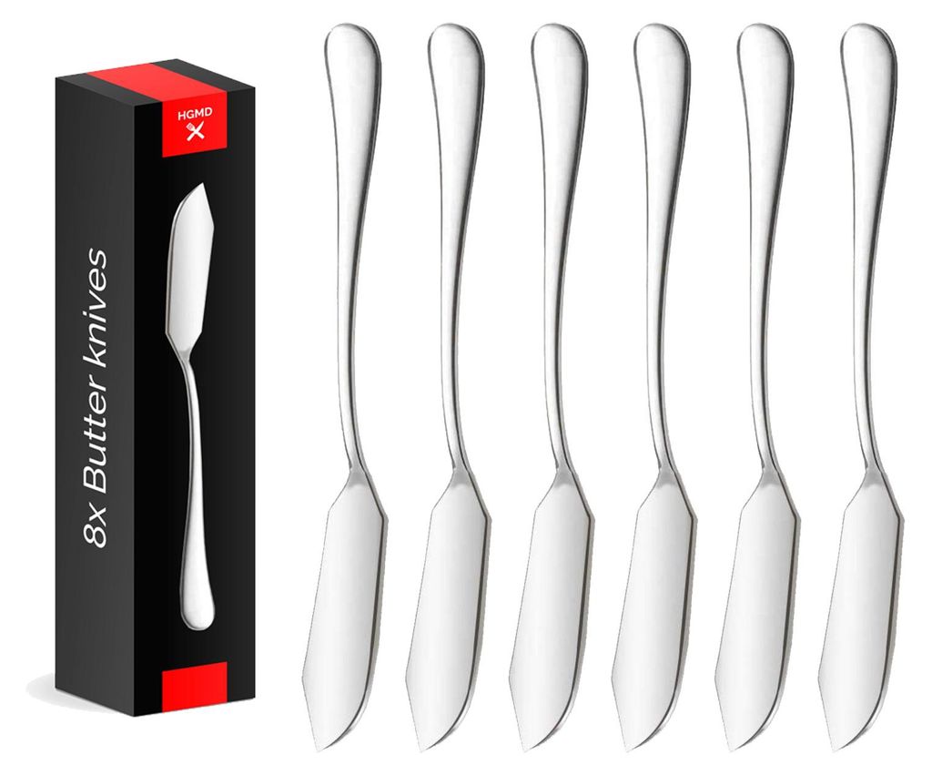 HGMD Buttermesser - 8 Stück - 14,5cm - Buttermesser - Produktbild 