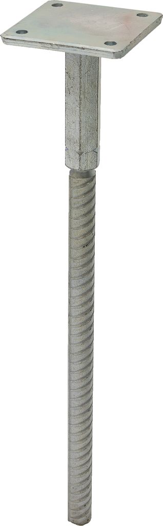 Pfostenträger zum Einbetonieren verstellbar 400 mm Verzinkt - Pro Stück