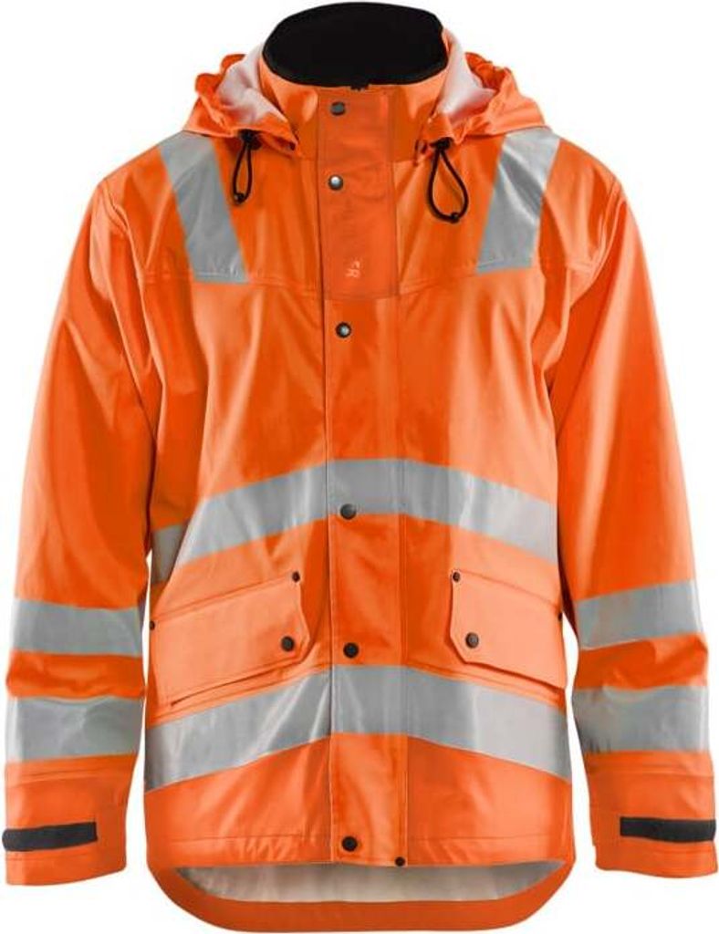 Blakläder High Vis Regenjacke 4302 2003 in zwei Farben, Farbe:orange, Größe:S
