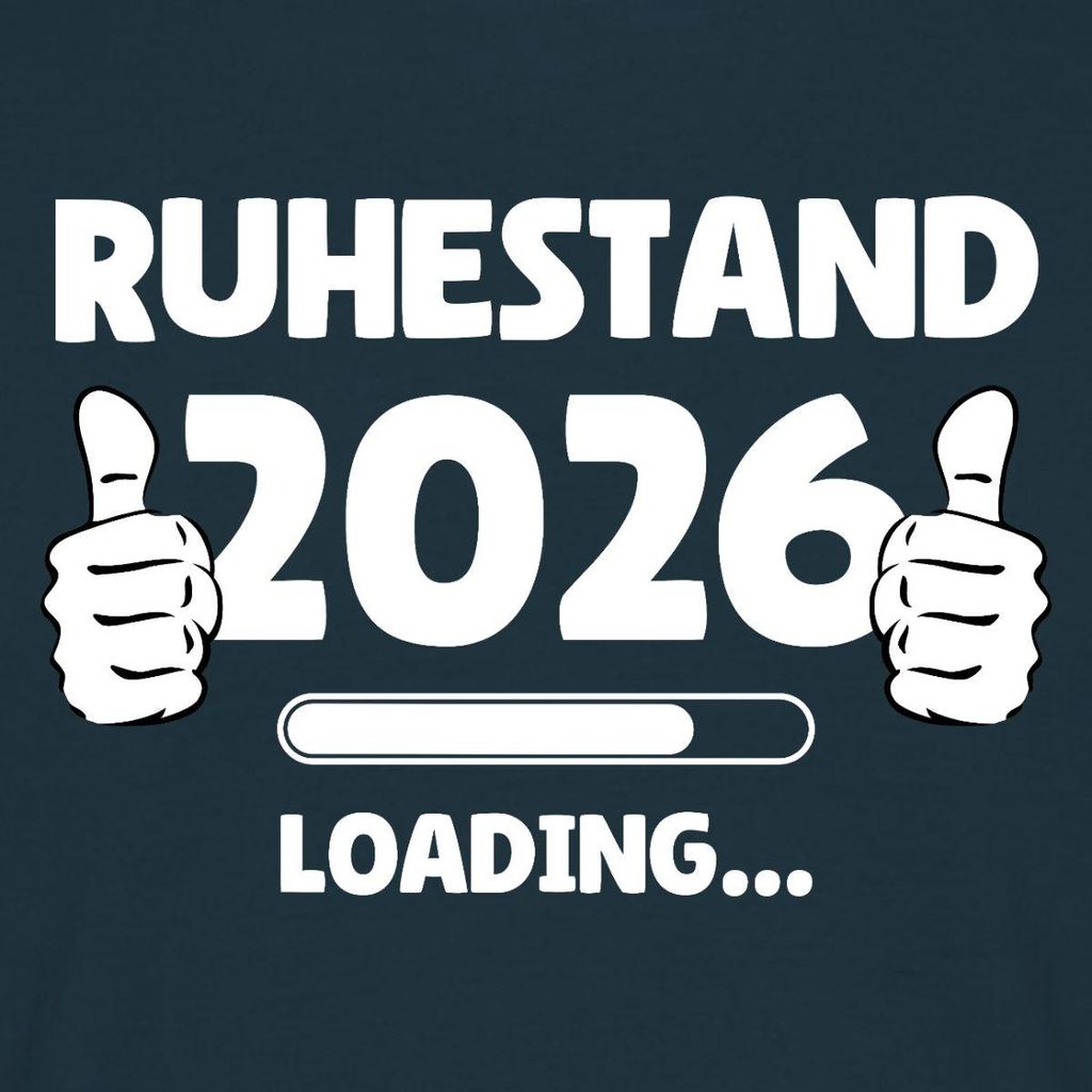 Spreadshirt Ruhestand 2026 Loading Männer T-Shirt, 3XL, Navy