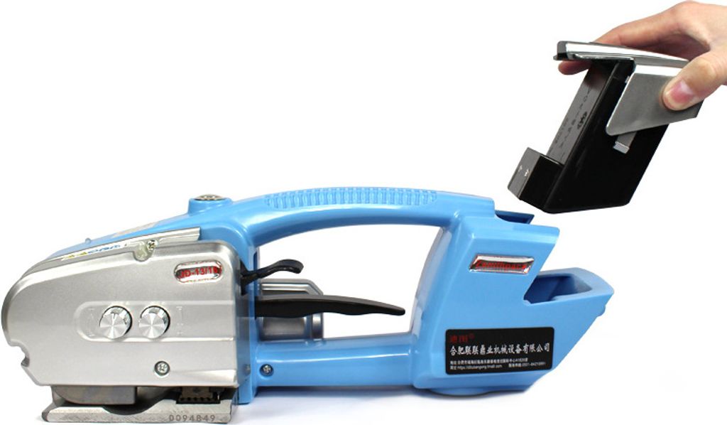 Elektrische Umreifungsmaschine Verpackung Banding Kit Tensioner Tool Sealer für Kunststoff Stahlband PP Band Breite 13-16mm