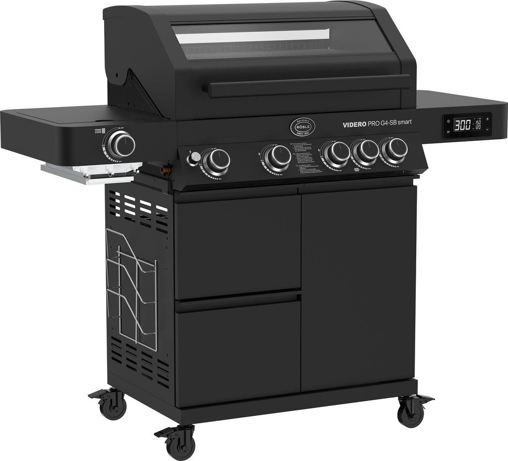 RÖSLE Gasgrill VIDERO PRO G4-SB smart Vario+ 50mbar