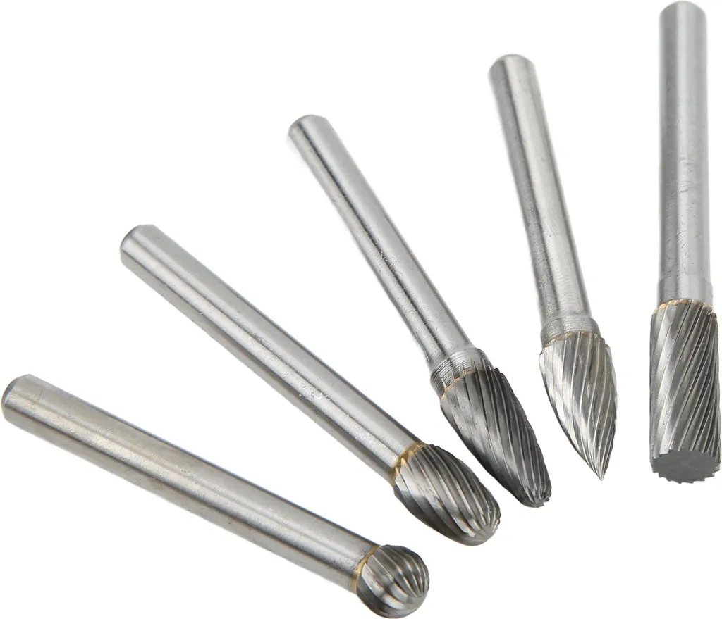 5 Punte Rotanti Carburo Tungsteno 6mm - Kit Modellismo e Falegnameria