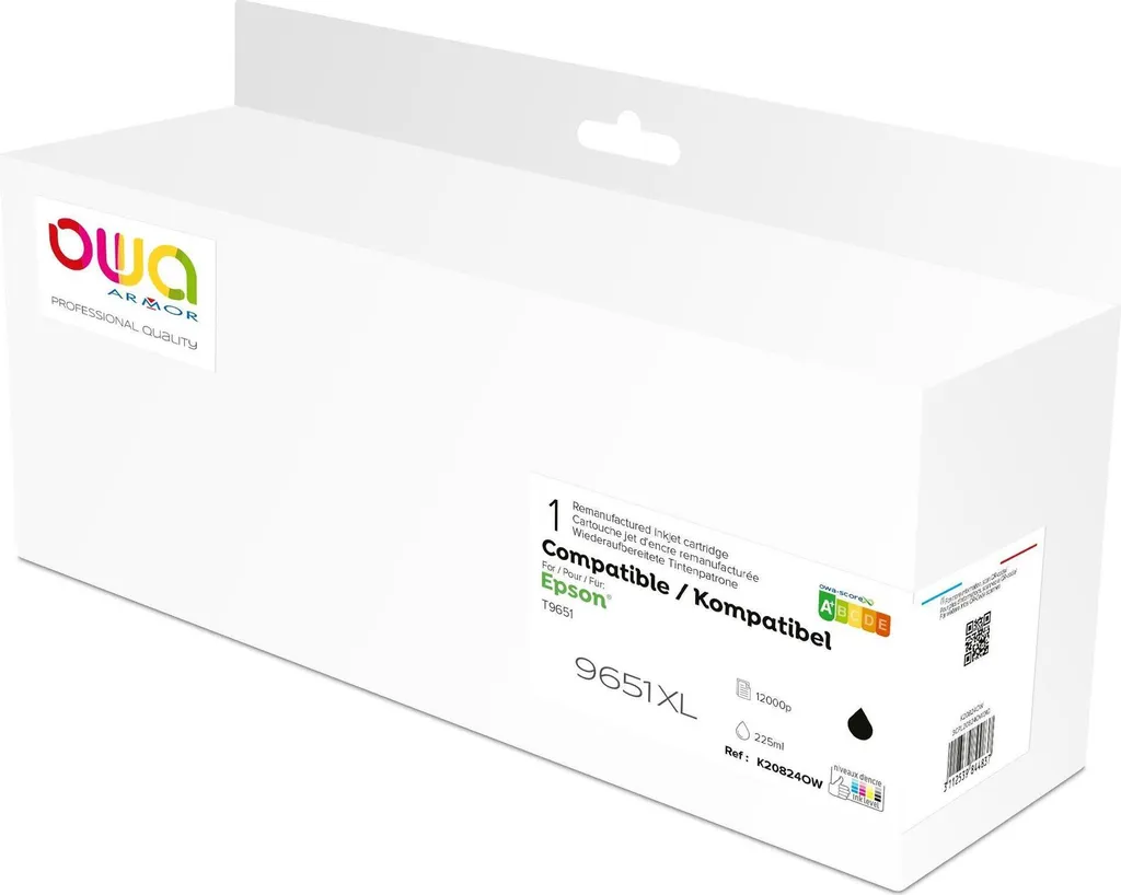 Cartouche noire Armor K20824OW à haute capacité pour documents
