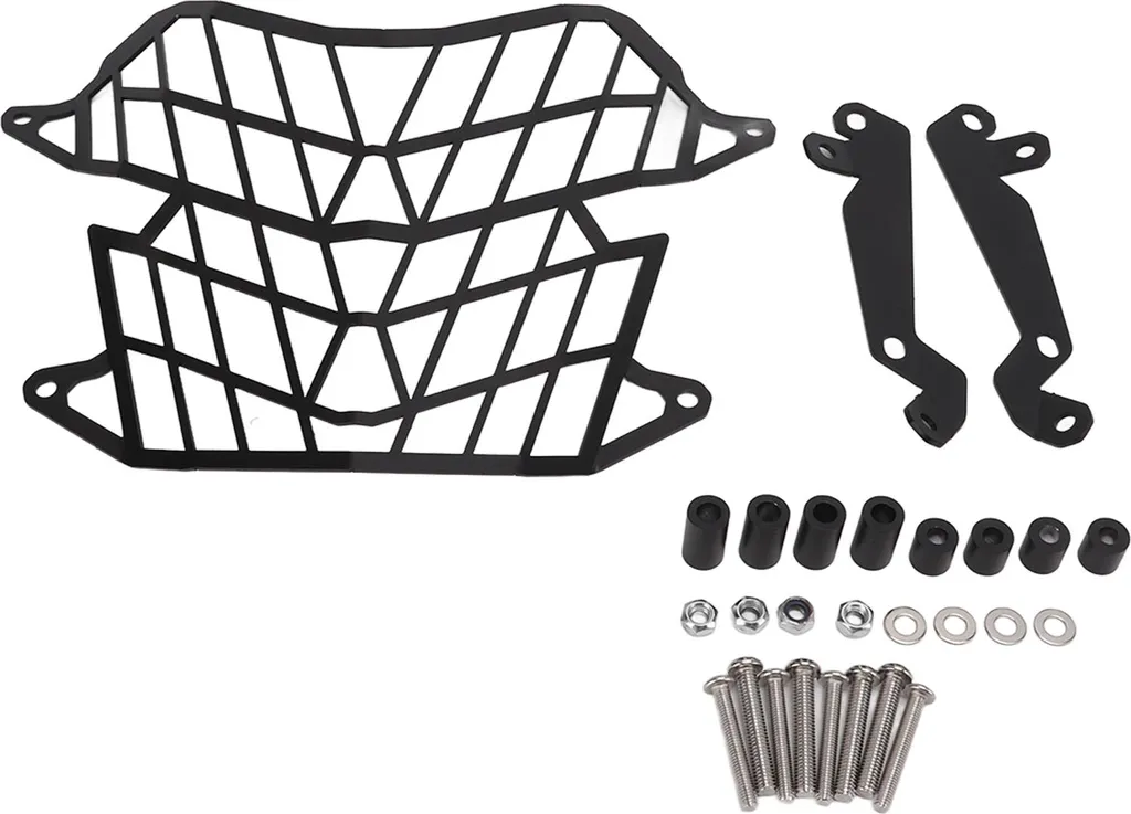Protection de Phare Moto Tenere 700 - Calandre de Rechange Noire Acier