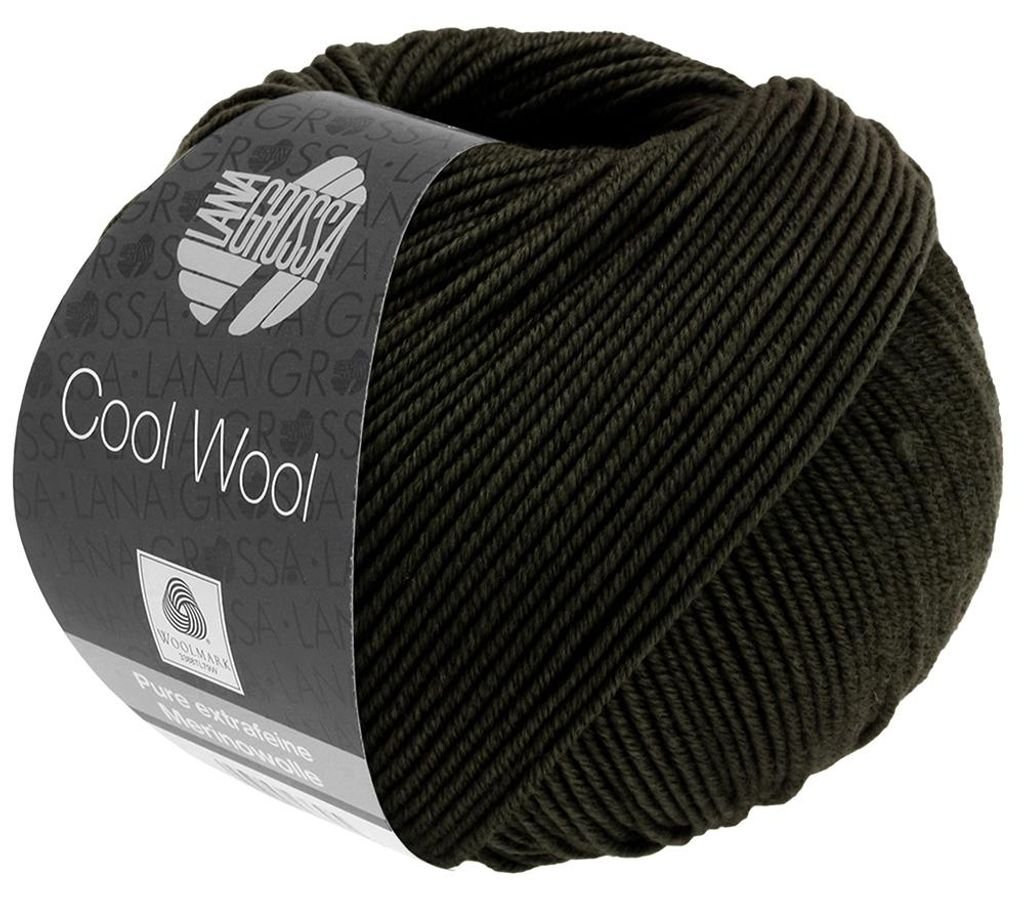 Lana Grossa - Cool Wool 2104 schwarzgrün Produktbild 
