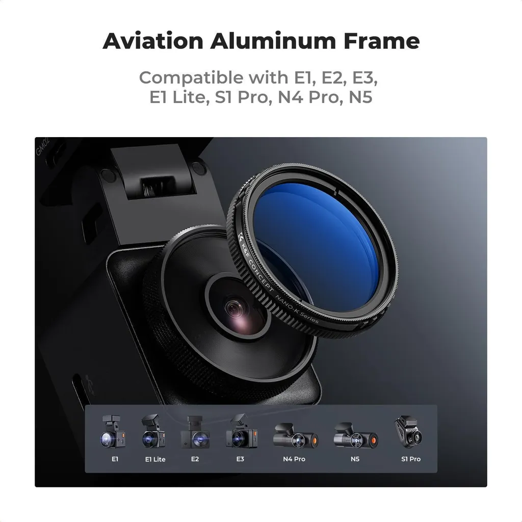 Filtre CPL K&F Concept pour Dashcam N5 N4 Pro S1 Pro E1 E2 E3 - 5