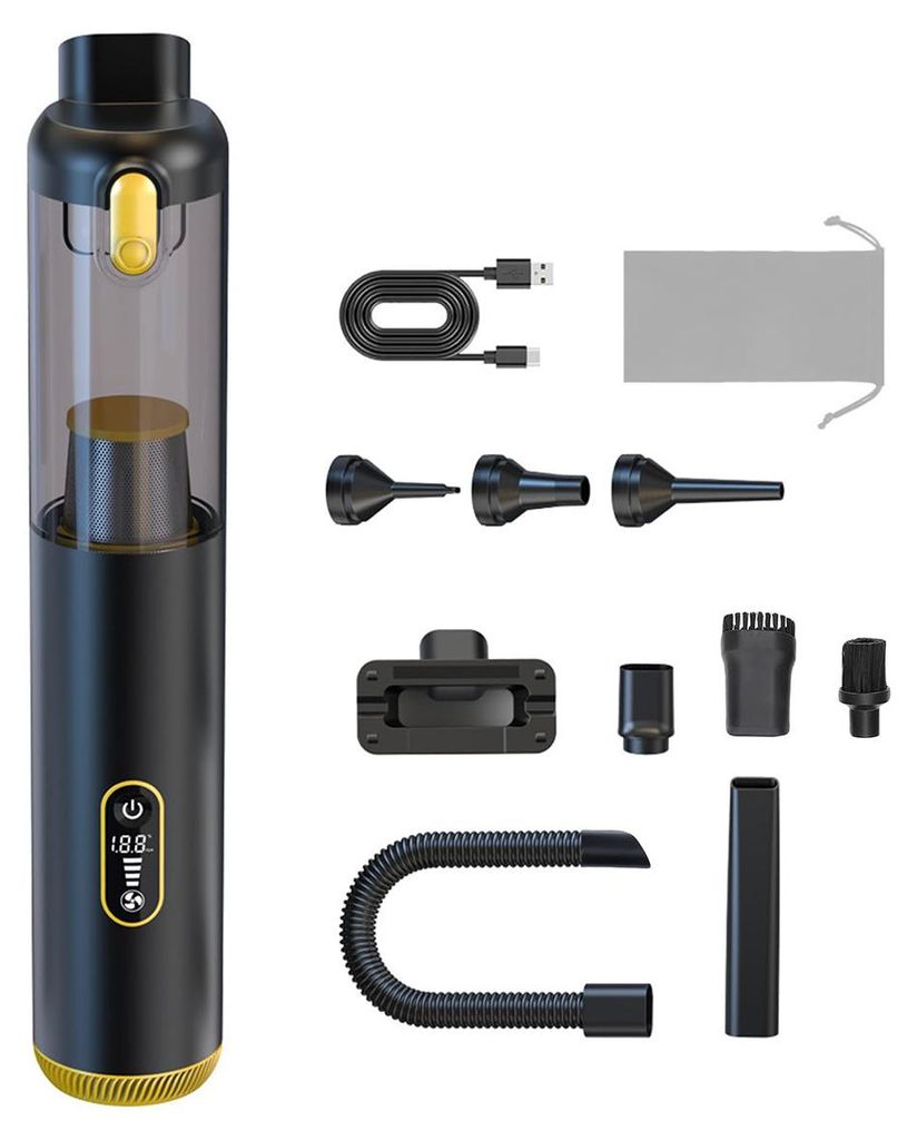 Kabelloser Handstaubsauger, 4-in-1 Mini-Staubsauger von 18.000 Pa, für Auto, Schreibtisch, Computer, Tastatur, Haushalt und Büro