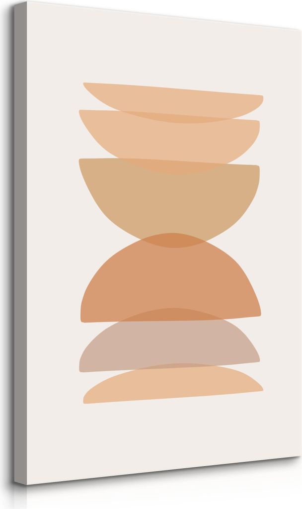 Muralo Leinwandbild Canvas für Wohnzimmer MINIMALISM Abstraktion Boho Stil Br. 70cm x Hö. 100cm