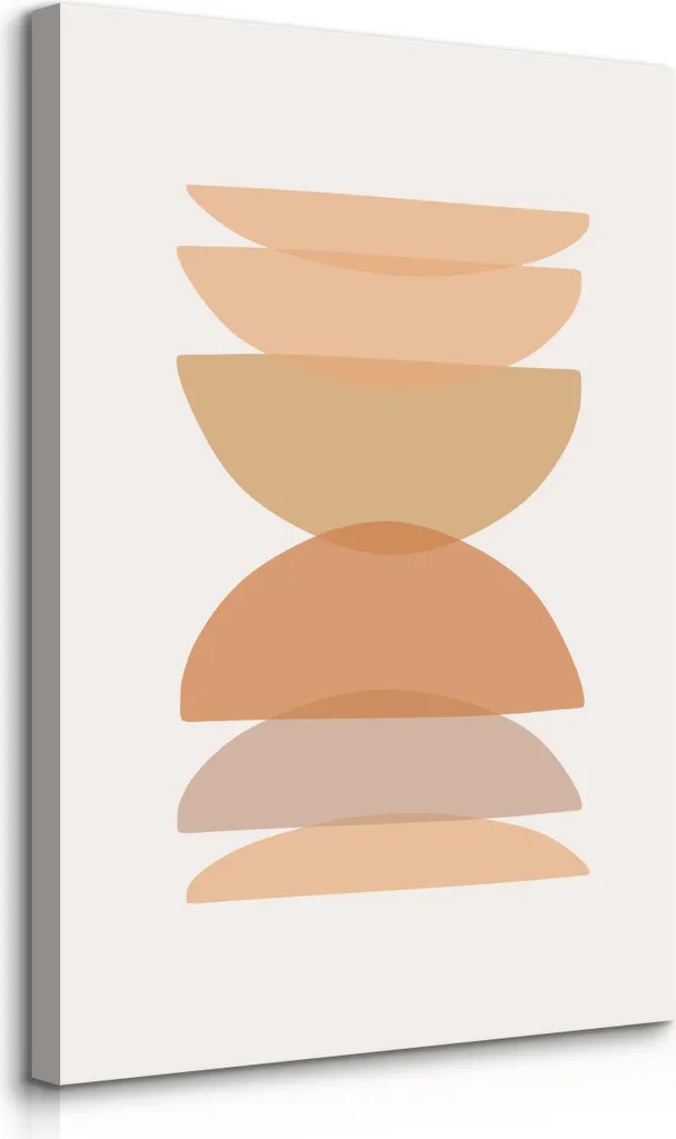 Muralo su tela per soggiorno MINIMALISMO astrazione stile boho L. 70cm x H. 100cm