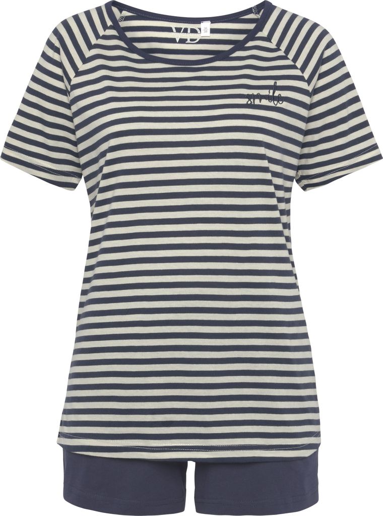 Vivance Dreams Shorty 2 -teilig Dunkelblau Größe 44/46