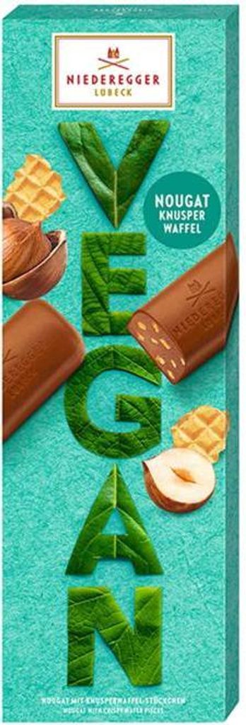 Niederegger Vegan Nougat Knusperwaffel 100g Produktbild 