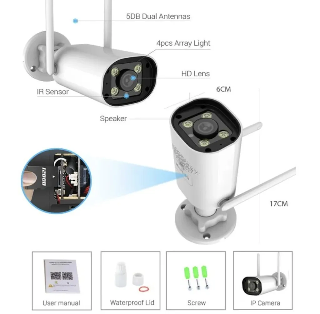 Caméra de surveillance extérieure WiFi BOT NA5 4MP Haute Définition IP66 - 4