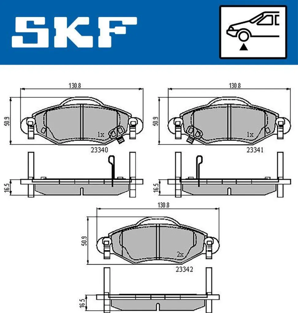 Plaquettes de frein Yaris SKF VKBP80383A - Sécurisez vos Trajets Quotidiens