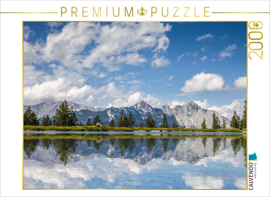 CALVENDO Puzzle Kaltwassersee oberhalb Seefeld 2000 Teile Puzzle quer | 2000 Teile Lege-Größe 90x67cm Foto-Puzzle für glückliche Stunden
