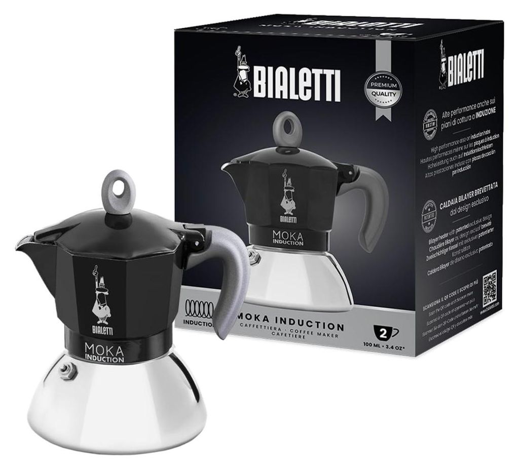 Bialetti MOKA 2TZ Induction nera Produktbild 