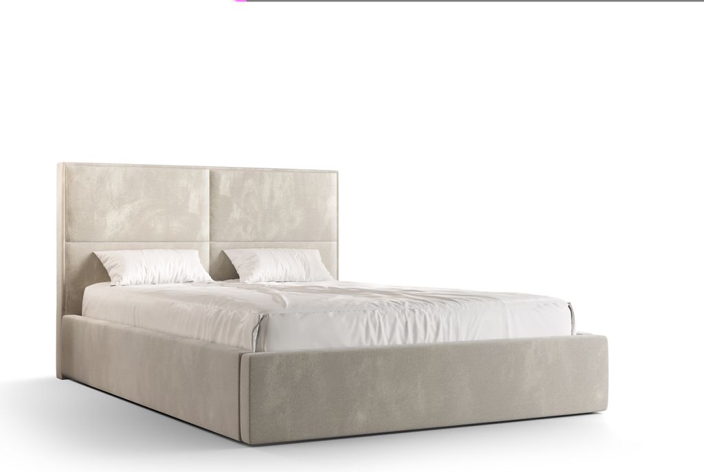 Roe Furniture | Boxspringbett - APOLLO - 160x200 cm - Beige - mit Bettgestell und Bettkasten - Tagesbett - Polsterbetten - Bett Schlafzimmer