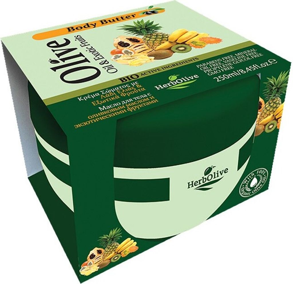 Herbolive Masło do ciała z oliwą z oliwek i owocami Zdjęcie produktu 