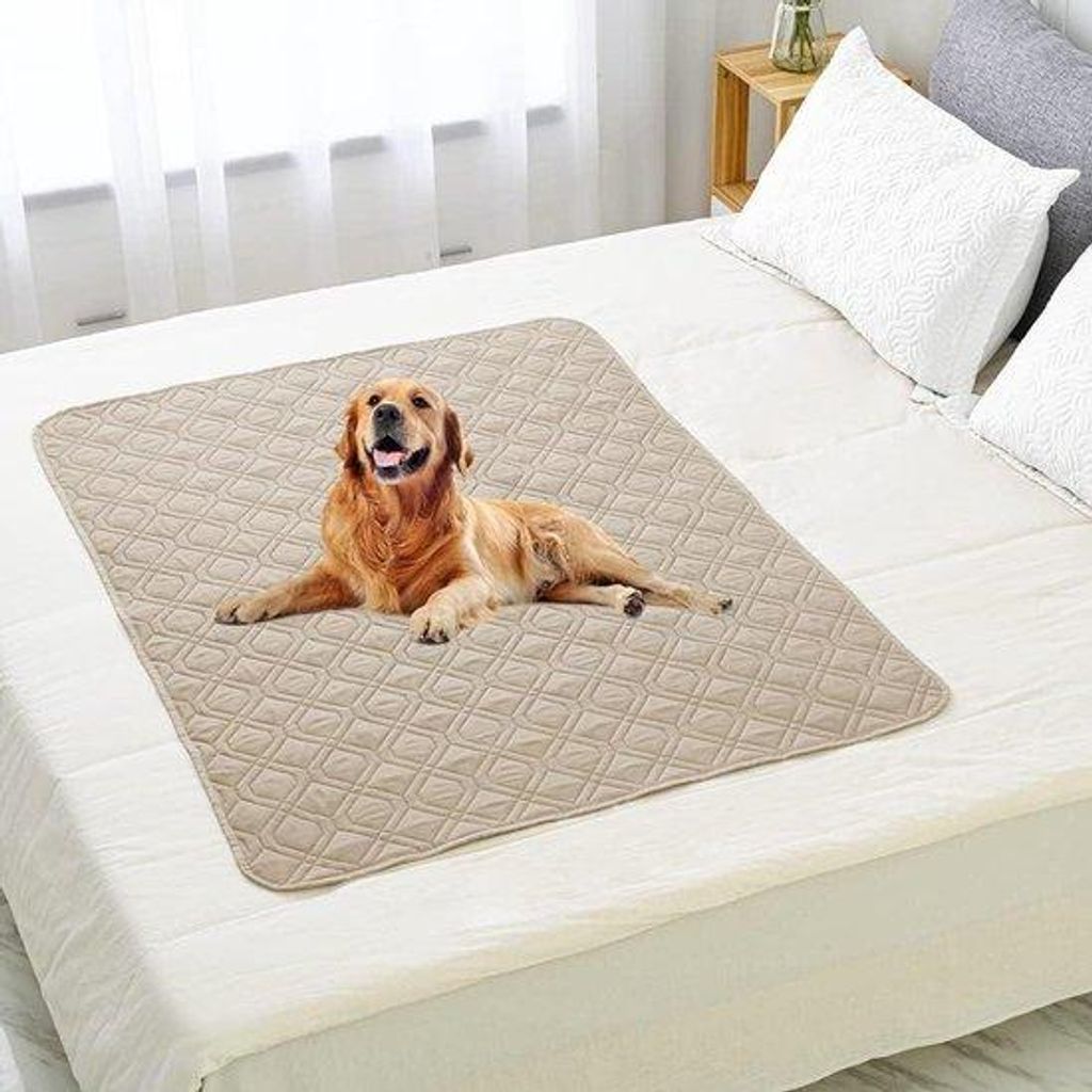 Durchwasserfeste Hundedecke für große und kleine Hunde - Khaki, 150 x 130 cm