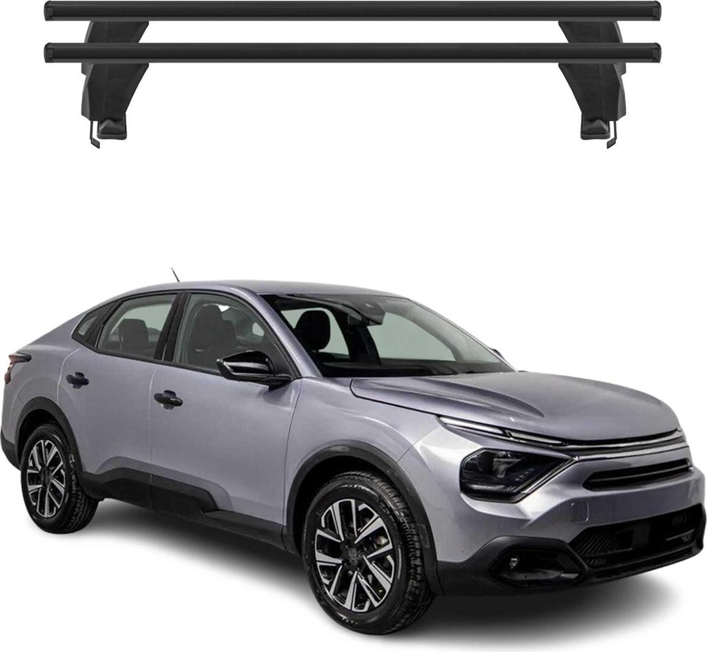 Menabo Dachträger Grundträger für Citroen C4X / e-C4X 2022-2025 Alu Schwarz 2tlg