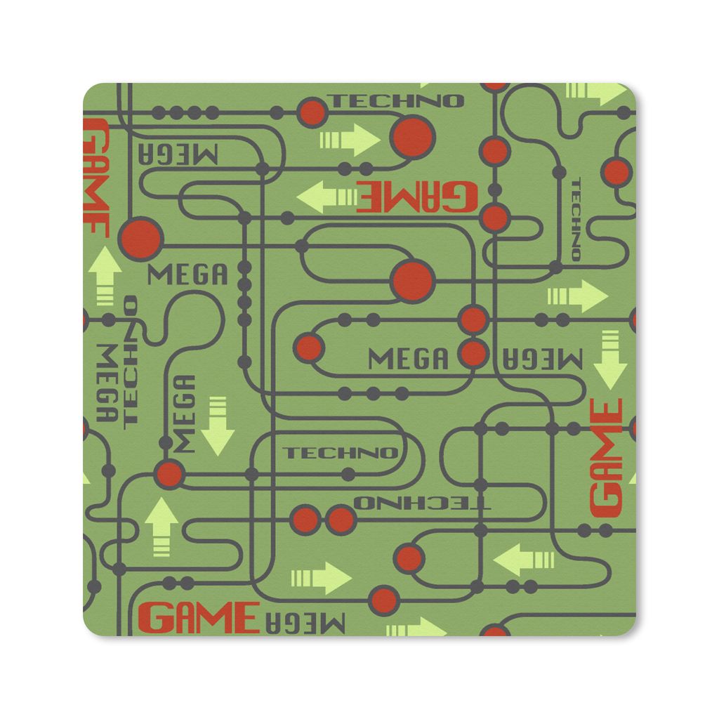 MuchoWow Mauspad Mousepad Motherboard - Muster - Zitate 20x20 cm - Mousepads - Maus Mat - Pad - Mausunterlage - Desk Mat - Bureauartikeln