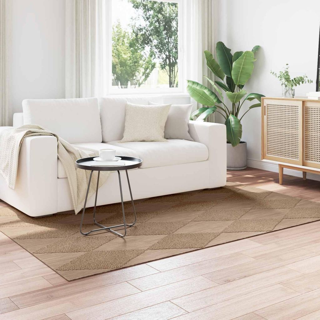 HOMMIE Teppich Wohnzimmer Schlafzimmer - Modern Stil - Bereichsteppiche - Rechtwinklig Natur 170x120cm DE627605 - Designerteppiche