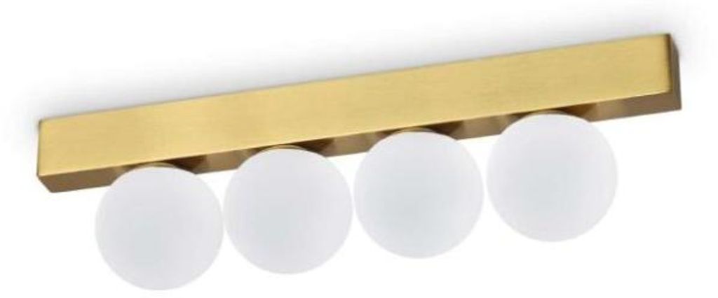 Zeitgenössische Deckenleuchte Ping Pong Metall Messing Led Integriert 12W 3000K Ip20