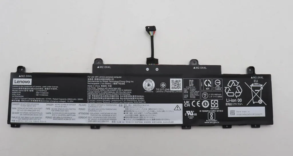 Batterie de Rechange Lenovo 5B11H56344 Puissante pour Ordinateur Portable