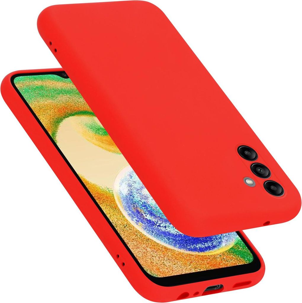 Cadorabo Hülle für Samsung Galaxy A04s Hülle Silikon Handyhülle Case aus flüssigem Silikon, Kratzfeste und stoßfeste Schutzhülle für Samsun...