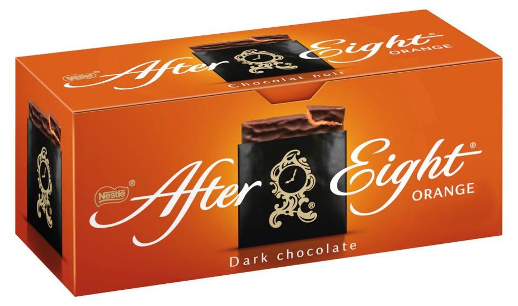 Nestlé After Eight Orange, praliny pomarańczowe, gorzka Zdjęcie produktu 
