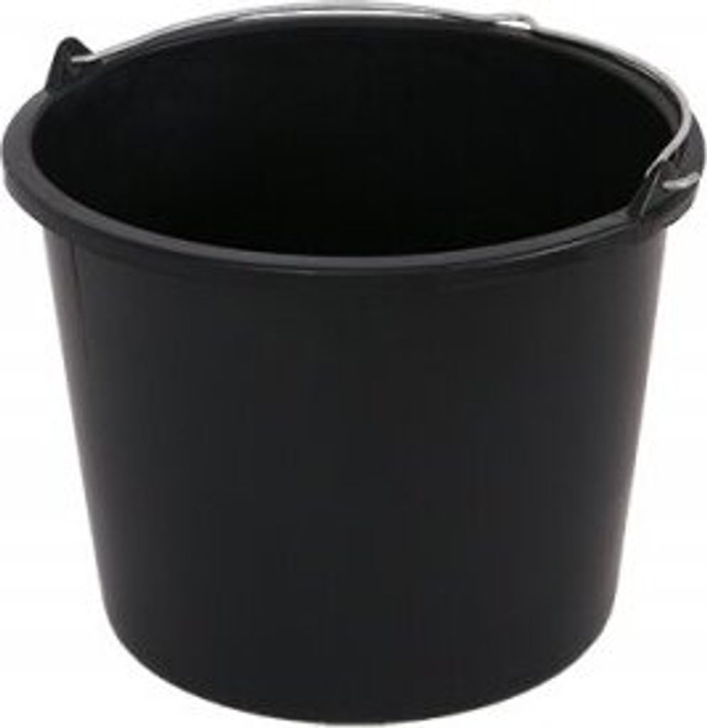 LEVIOR Secchio in plastica, nero Volume: 12 l Immagine del prodotto 