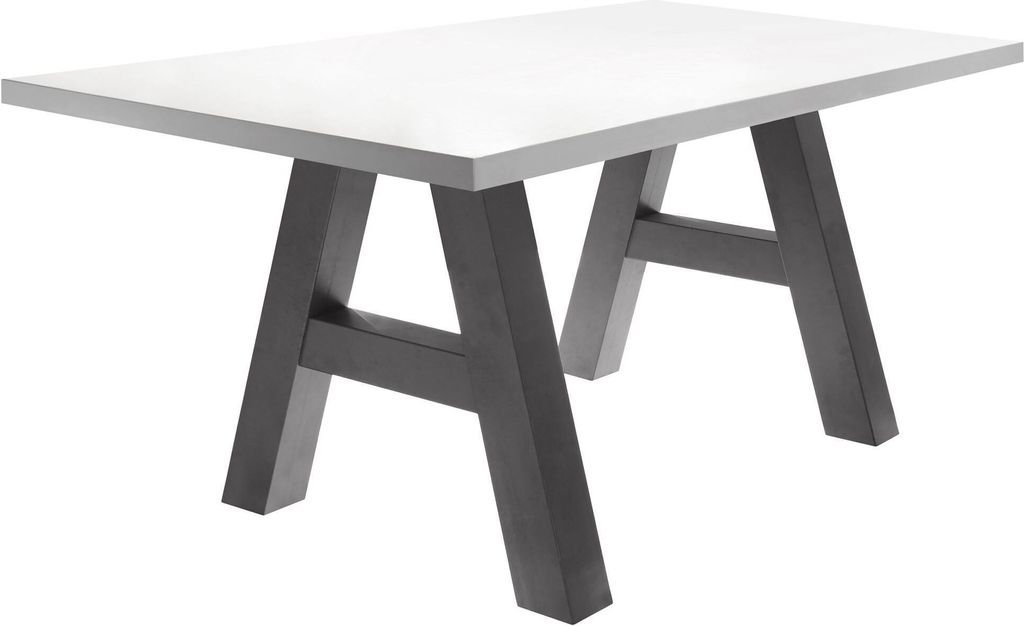 Esszimmertisch Elia 4 180 x 90 x 75 Esstisch Graphit/Weiß Produktbild 