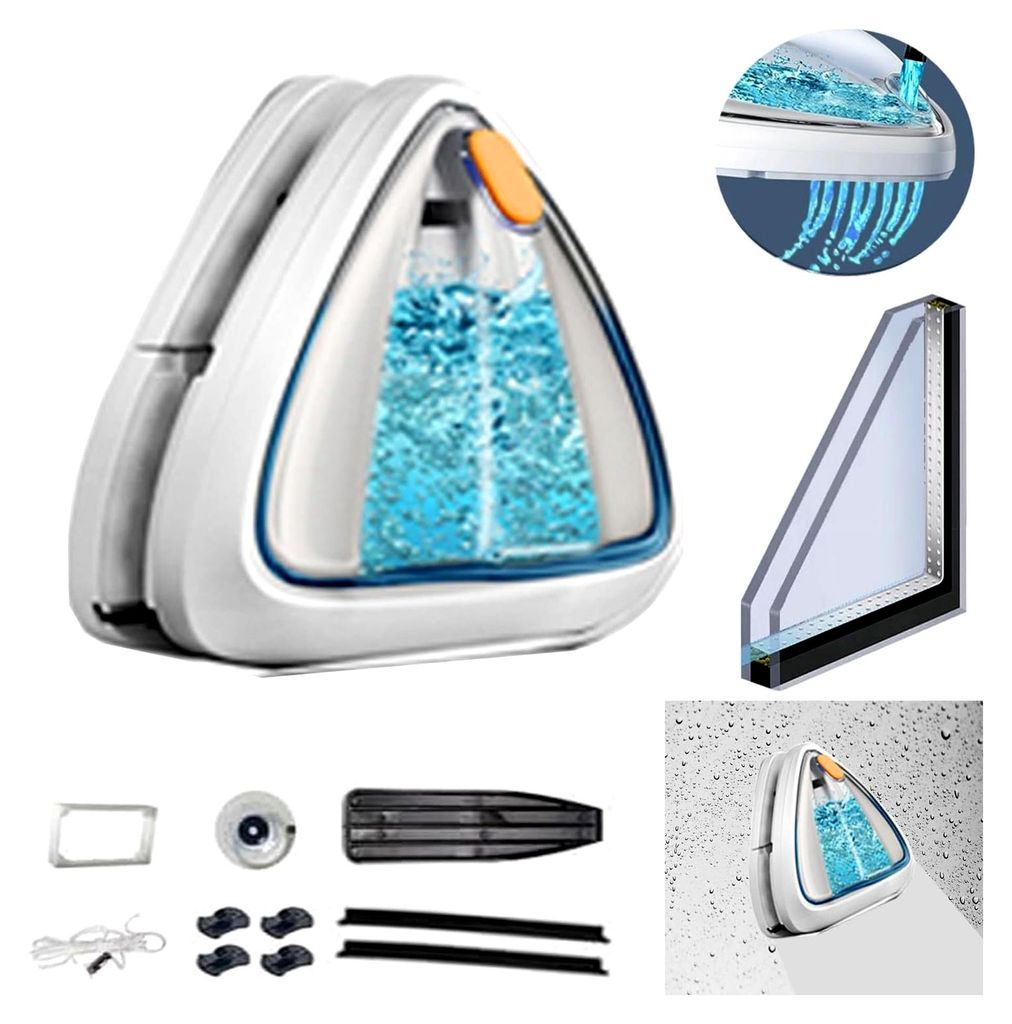 Fensterputzer Magnetisch Double Side Magnetic Fensterreiniger Einfachverglasung Doppelverglasungen Glasreinigungswerkzeuge mit Sicherheitsseil Spei...