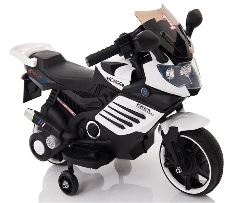 Kinderauto Kinderfahrzeug Elektromotorrad Blau 2 Motoren Motorrad GP Racer 