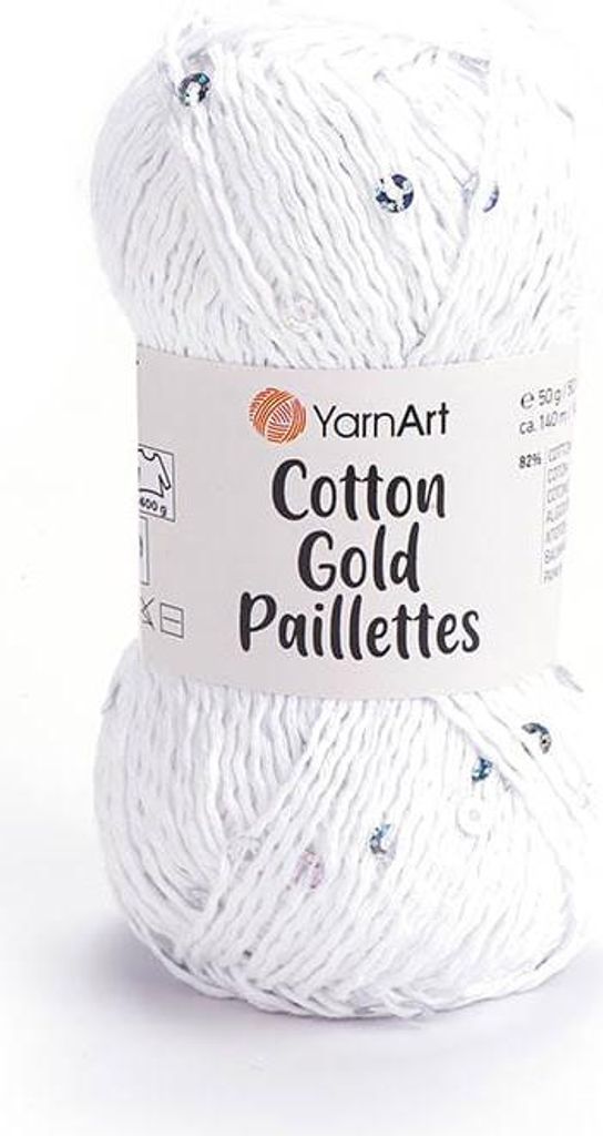 Bavlněná příze Gold Paillettes 5 x 50 g 7102 Obrázek produktu 
