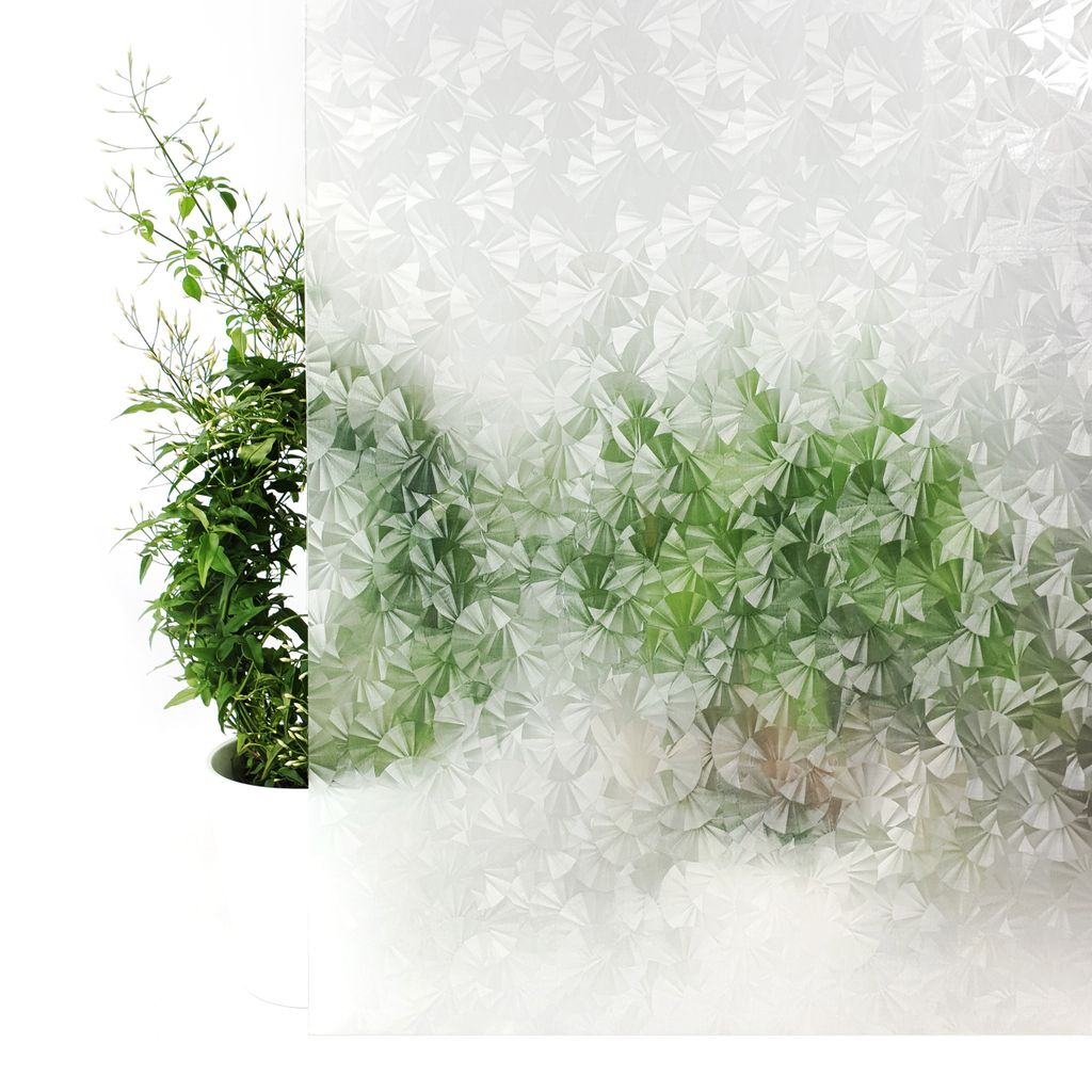 Fensterfolie Selbstklebend 90x50 cm - Eis - Klebefolie Fenster Sichtschutz mit Dekor-Effekt - Sichtschutzfolie Fenster Lichtdurchlass für mehr Pri...